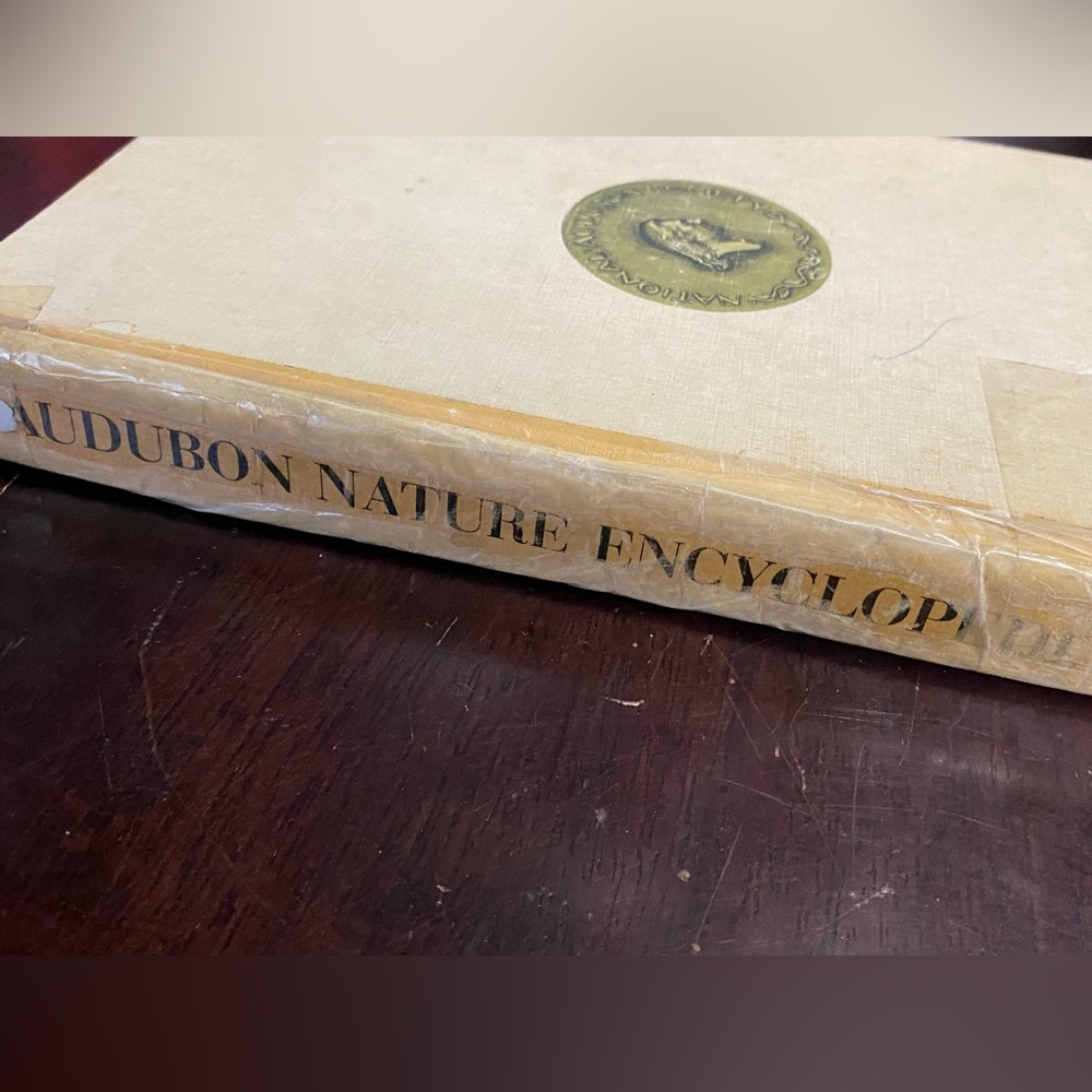 Vintage book Audubon Nature Encyclopedia 1964 for ephemera